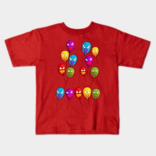 Halloween Scary Balloons Kids T-Shirt